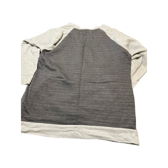 NFL Team Carolina Panthers Women Sweatshirt Lightweight Dark Light Gray Sz L - Picture 4 of 5